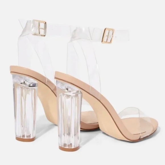Transparent Heeled Sandals - Size 7 - Picture 5 of 5